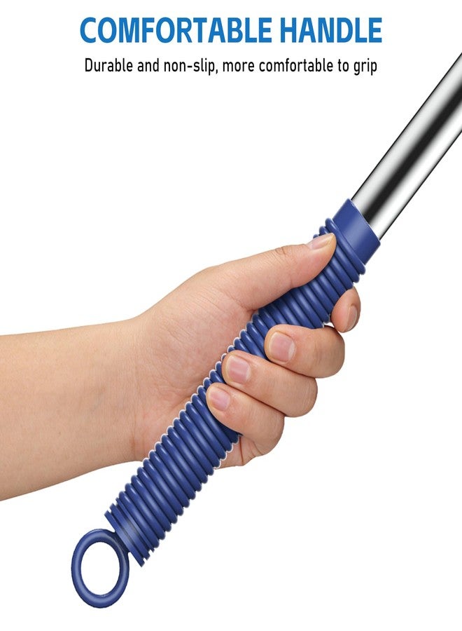 سيتسيل منفضة خيوط العنكبوت من سيت سيل مع عصا تمديد، منافض قابلة للسحب لتنظيف خيوط العنكبوت، فرشاة تنظيف خيوط العنكبوت لمراوح السقف بمقبض طويل 81 بوصة للاستخدام الداخلي والخارجي في الأسقف العالية - Image 4